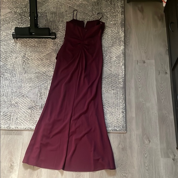 Emerald Sundae Red Ruched Gown - Picture 3 of 3